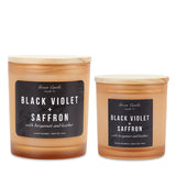 Black Violet Saffron Candles
