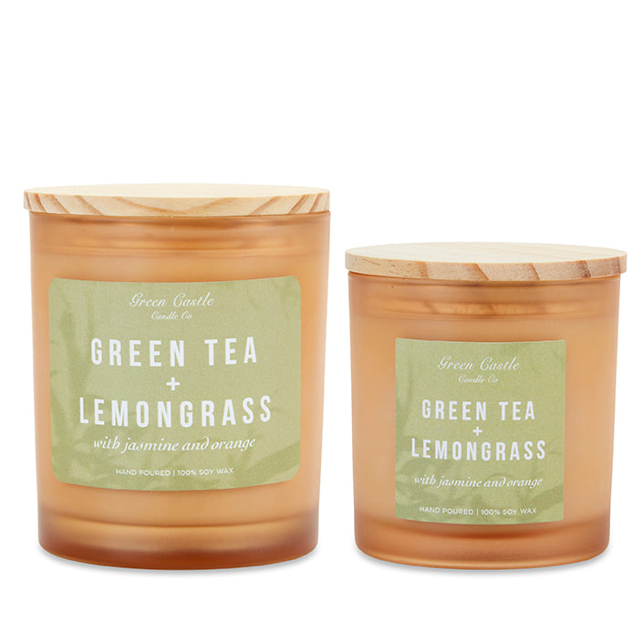 Green Tea Lemon Grass Candles GreenCastleRockGardens